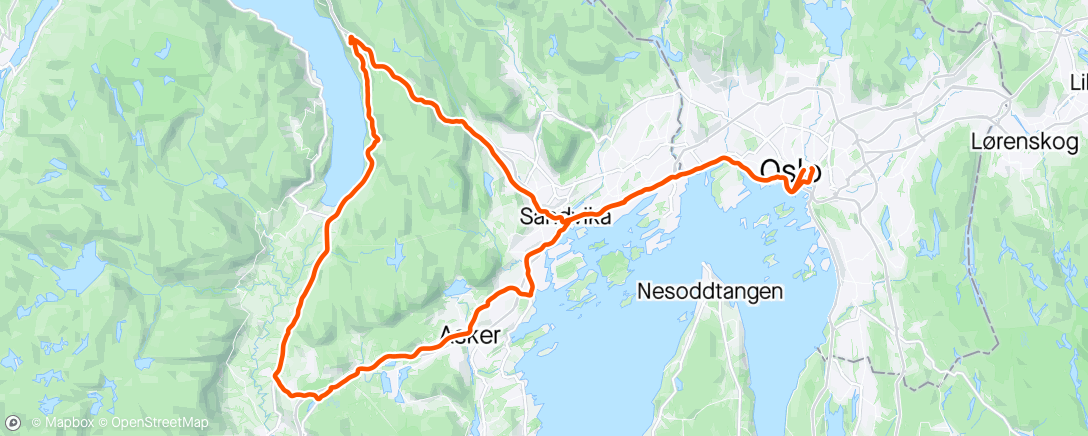 Map of the activity, Sollihøgda og Liertoppen med Svendsen. Litt vel heftig start på sesongen, men nå er det gjort!