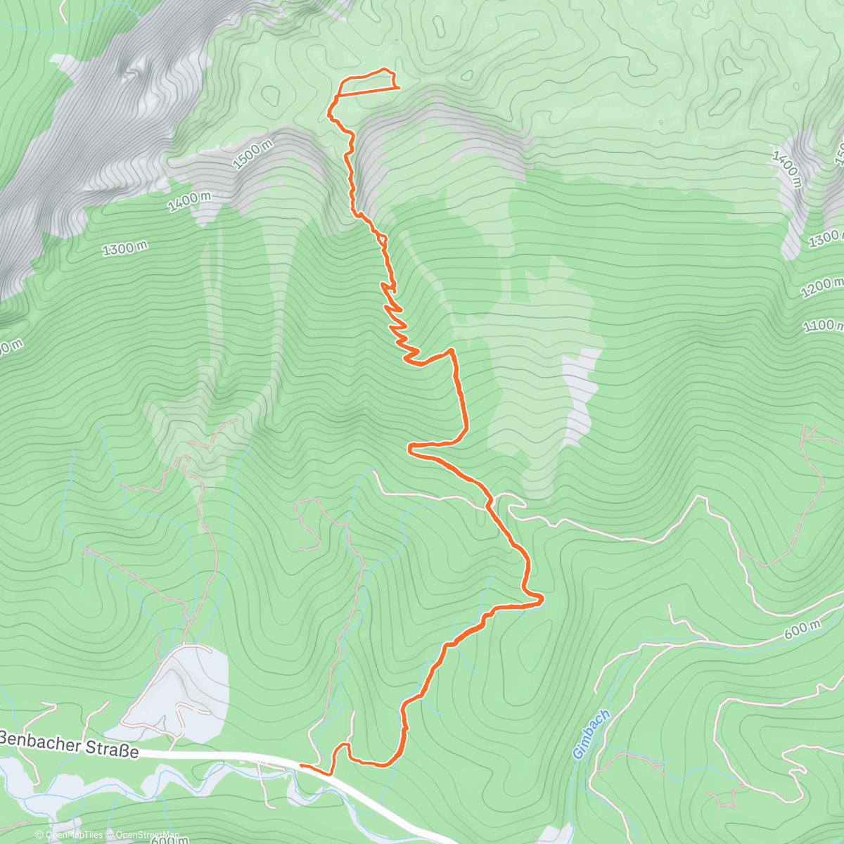 Map of the activity, Spaziergang am Nachmittag