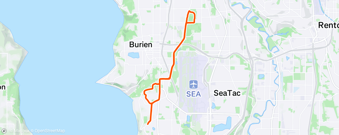 Map of the activity, Morning Run