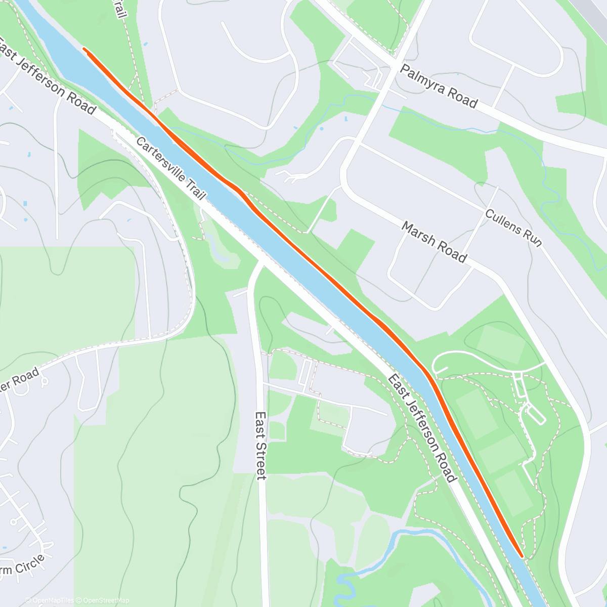 Map of the activity, Goose Convention in the Erie Canal