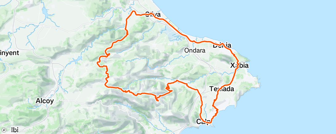 Map of the activity, Giro mattutino