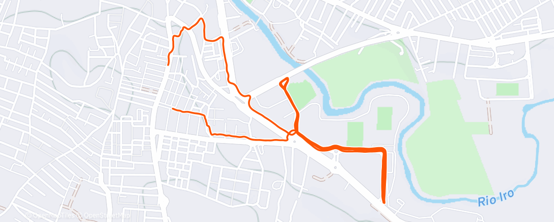 Map of the activity, Carrera de mañana