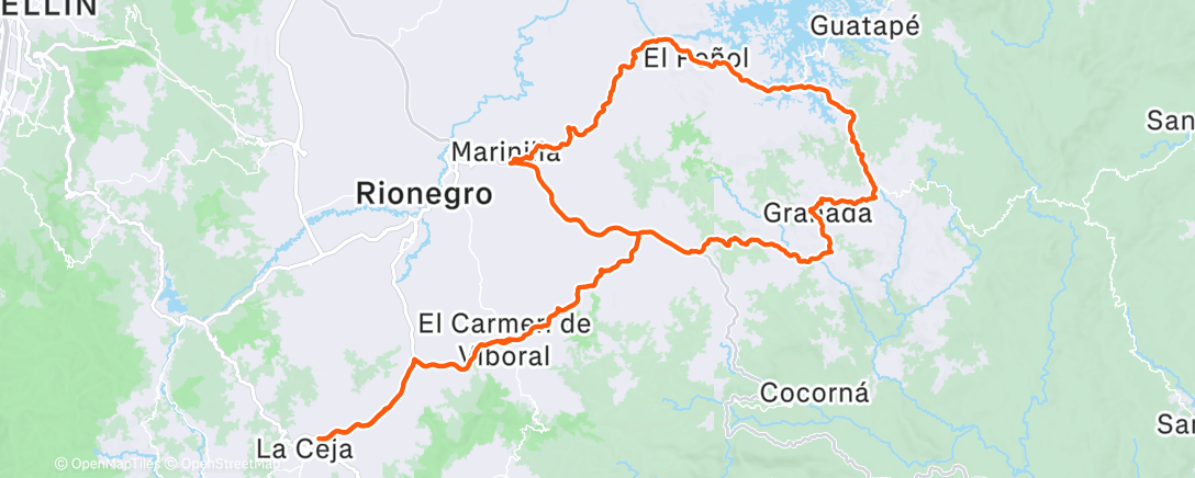 Карта физической активности (Bicicleta por la mañana)