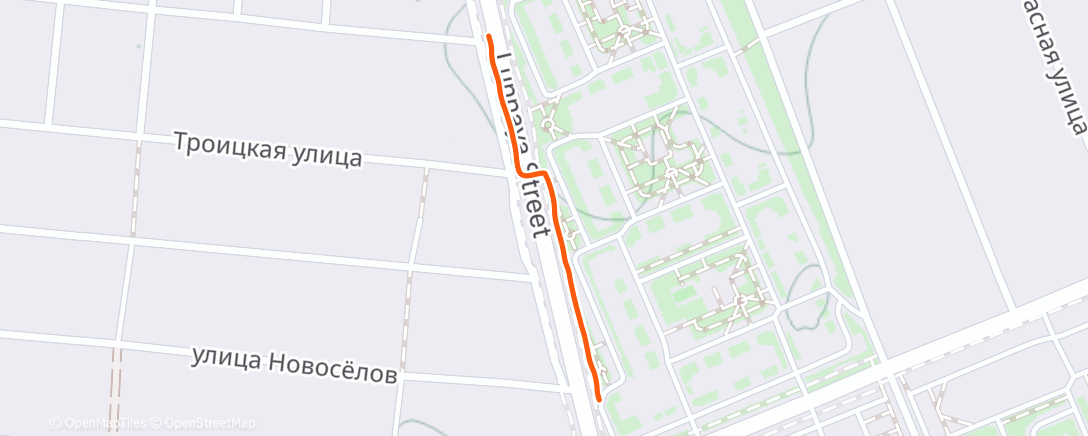 Карта физической активности (Вечерняя прогулка)