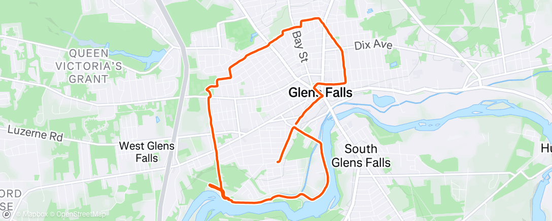 Map of the activity, Ride with friends