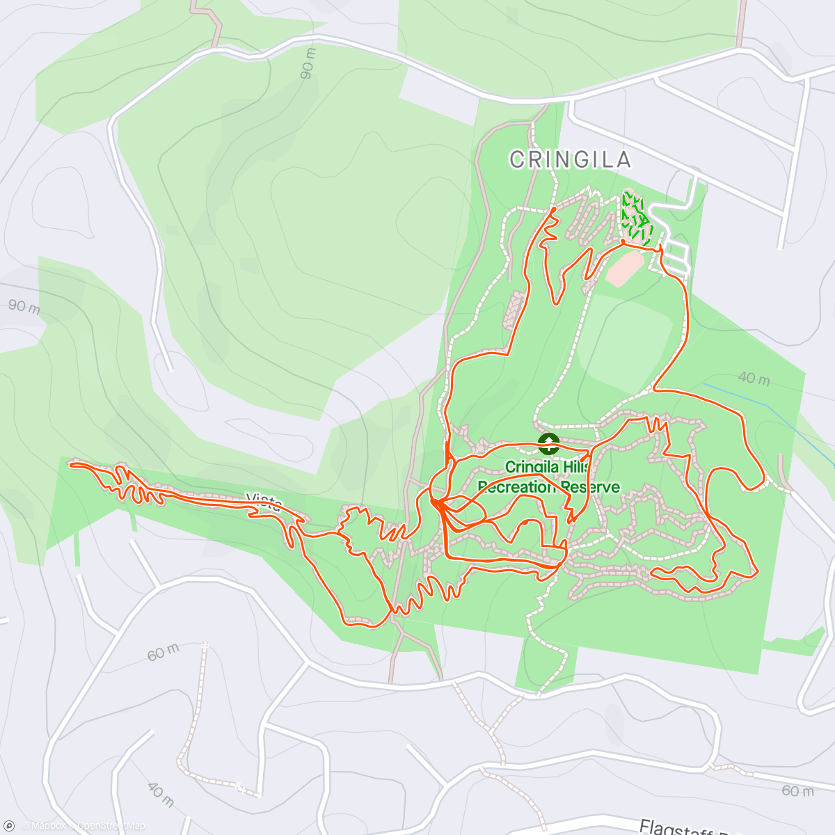Map of the activity, Industrial Ride