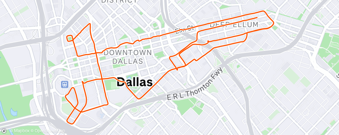 Map of the activity, Evening Ride