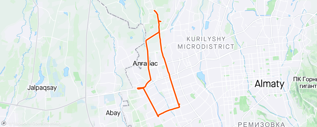 アクティビティ「Afternoon Ride」の地図