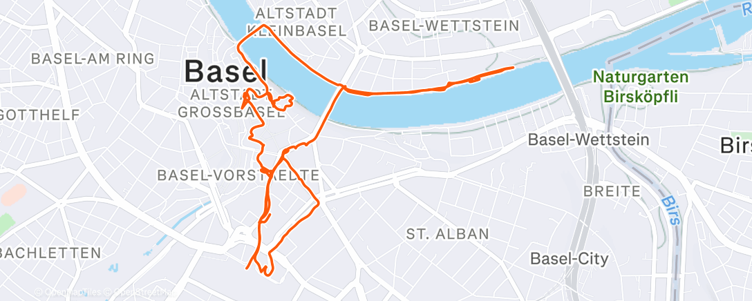 Map of the activity, Lunch Walk