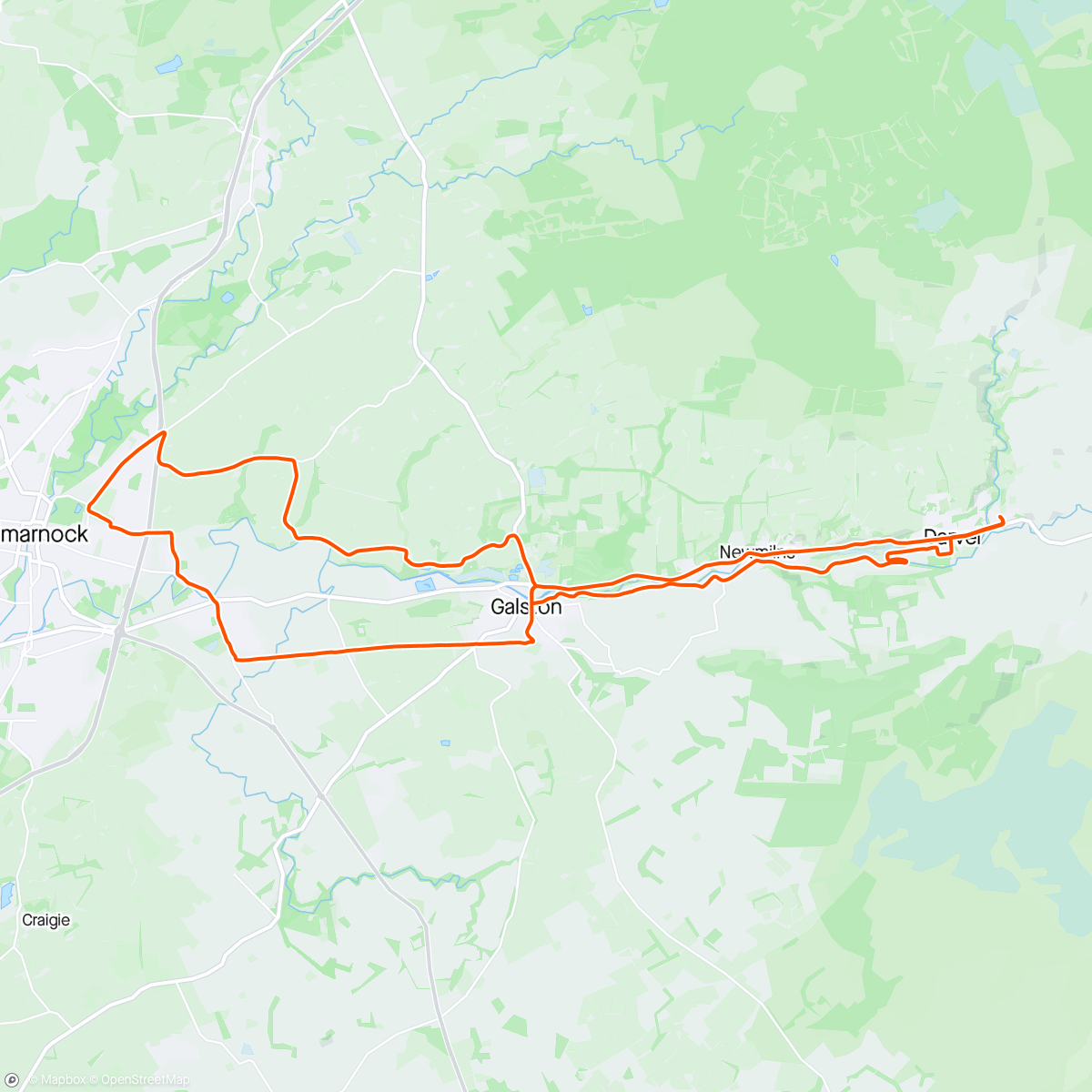Map of the activity, Yomp