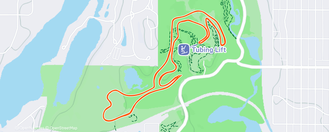 アクティビティ「Testing the skate ski  (FS)」の地図