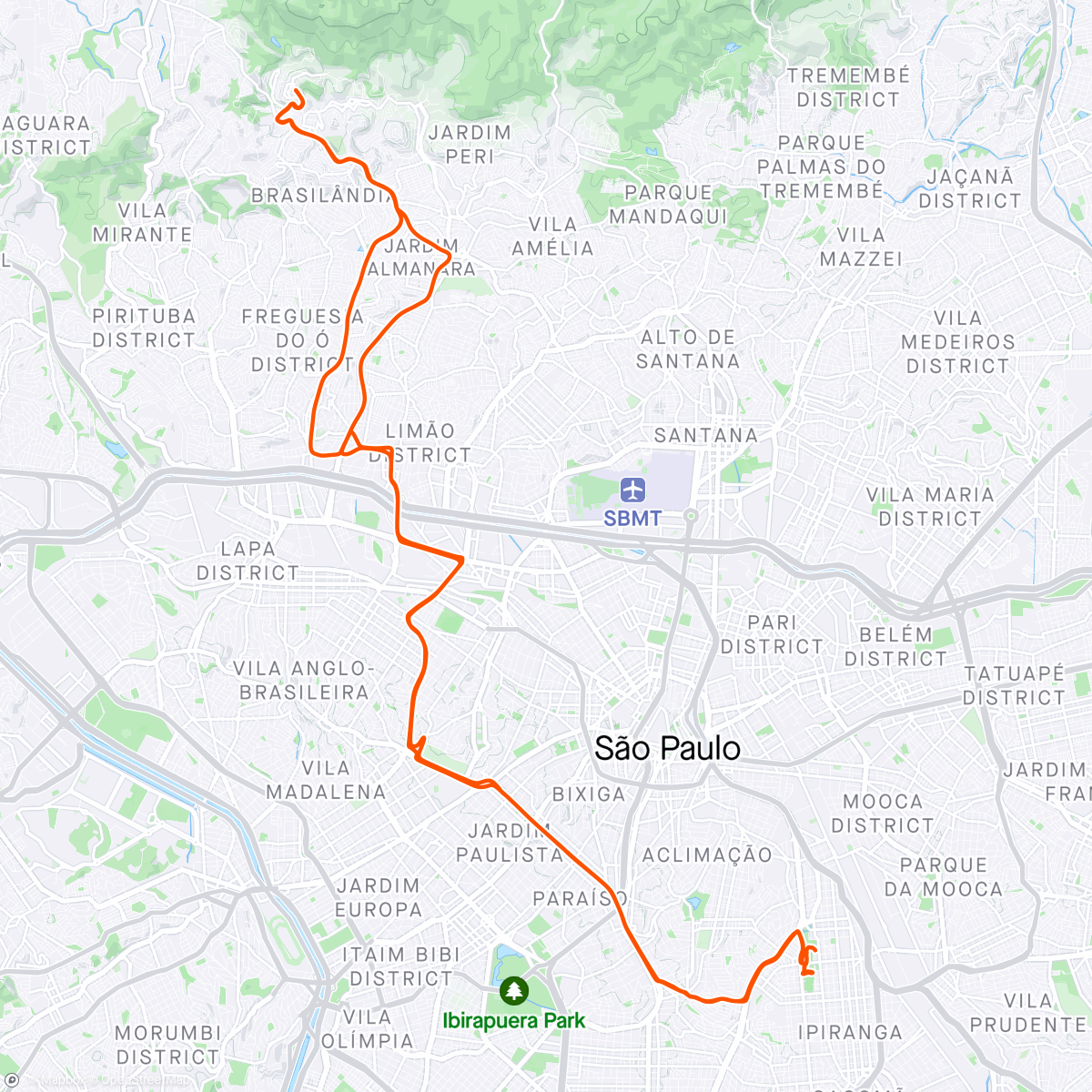 Map of the activity, Morning Ride.#22/24