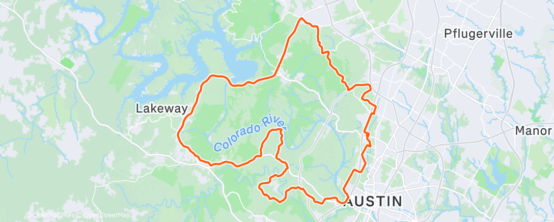 Map of the activity, Morning Ride