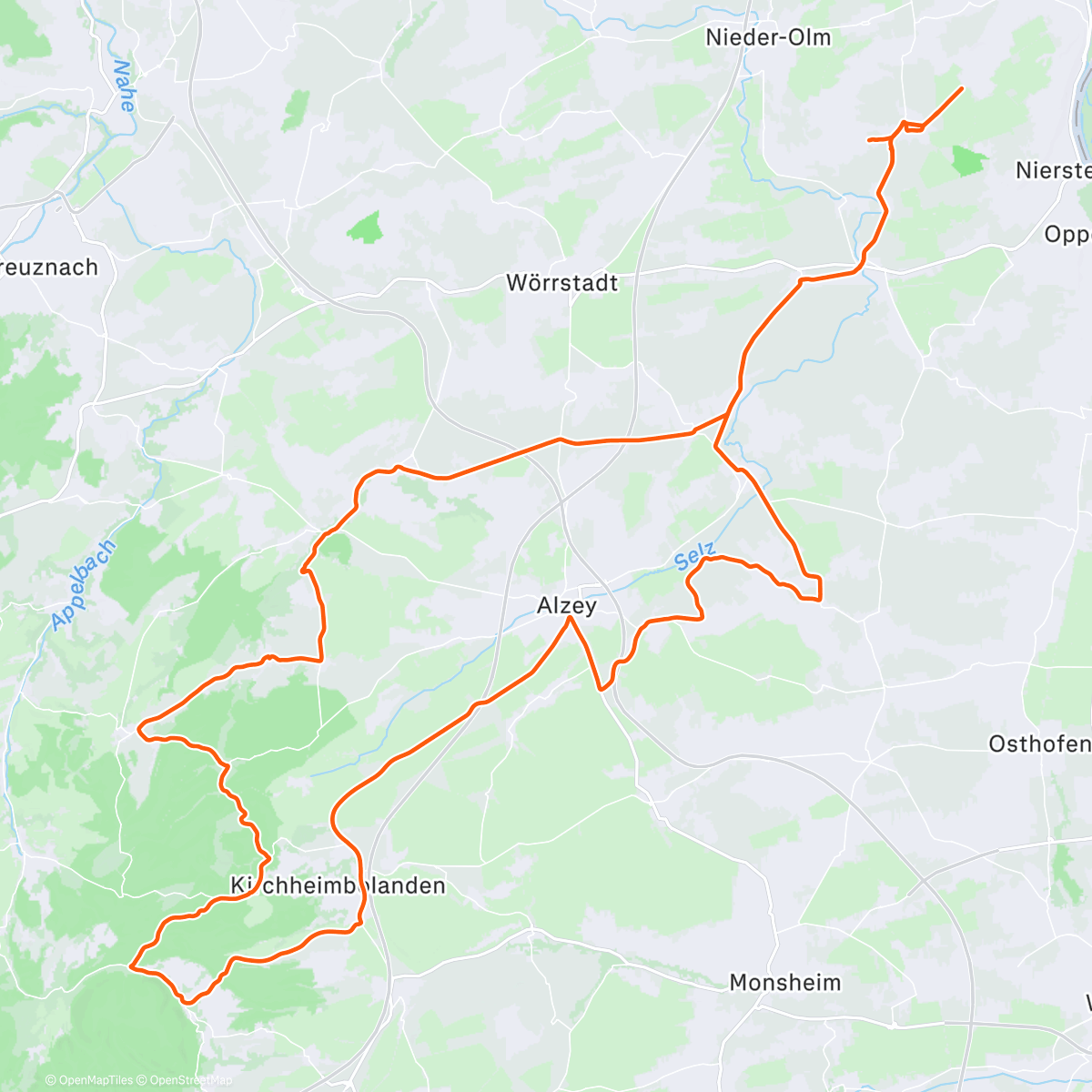 Map of the activity, Sundowner mit SuSi