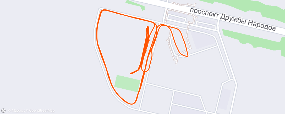 Mapa de la actividad (Afternoon Run)