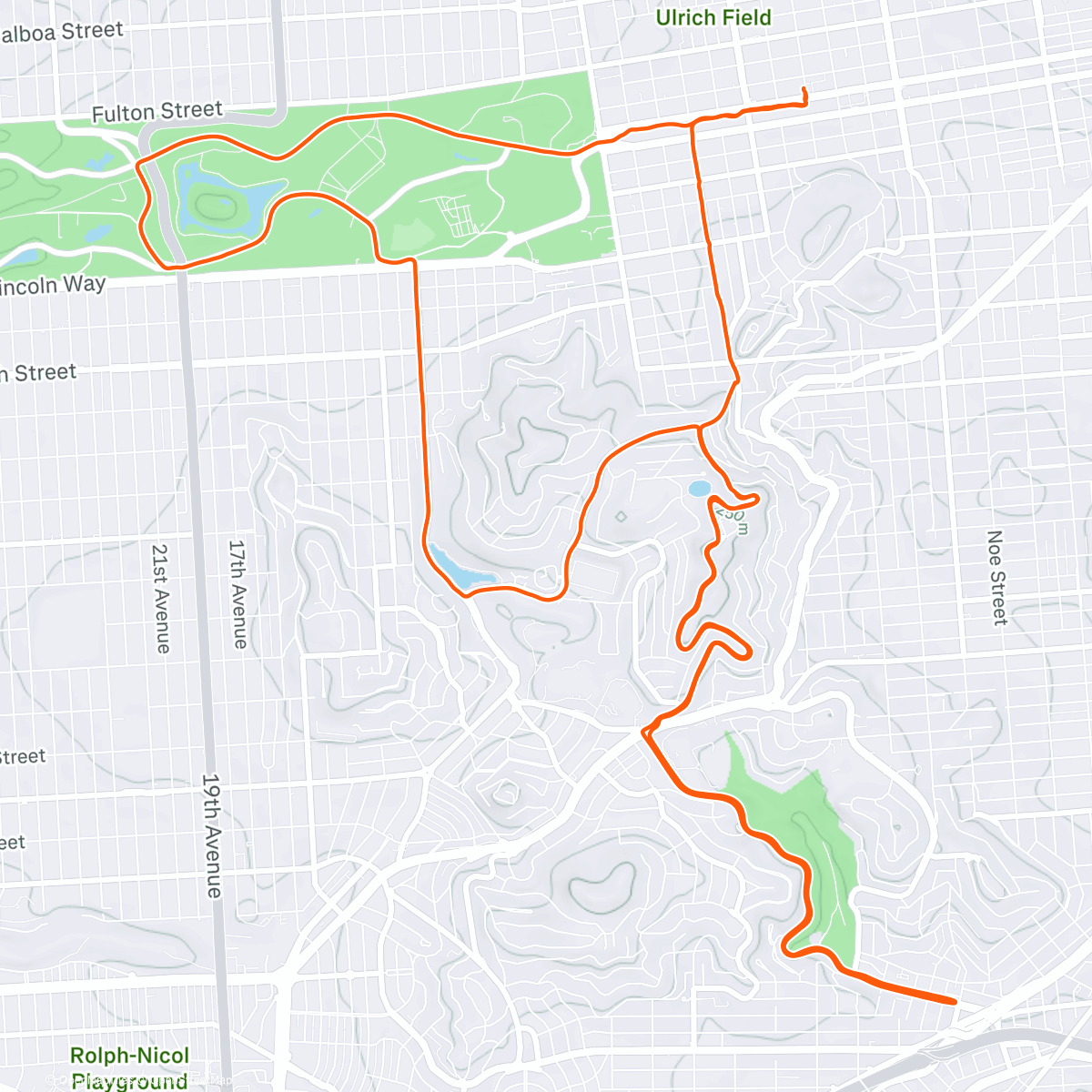 Map of the activity, clean and clear