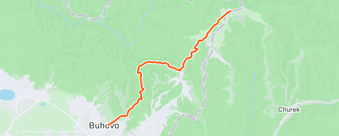 Map of the activity, Morning Trail Run