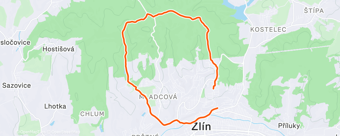 Карта физической активности (Morning Run)