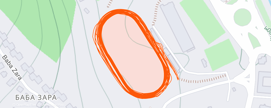 Map of the activity, Lunch Run