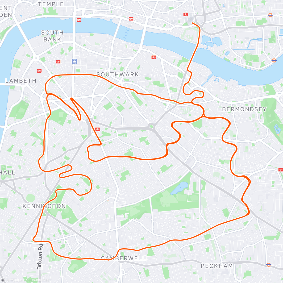 Mapa da atividade, Zwift - Race: EDDK Ligaen Men Division 1-4 #7 (B) on Surrey Hills in London DaddyNF