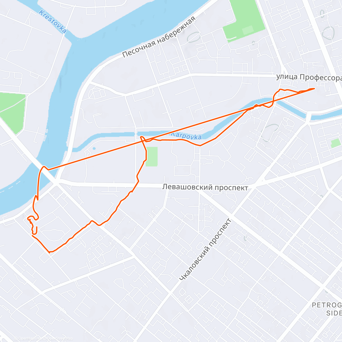 Map of the activity, Дистанционно с Diaspora