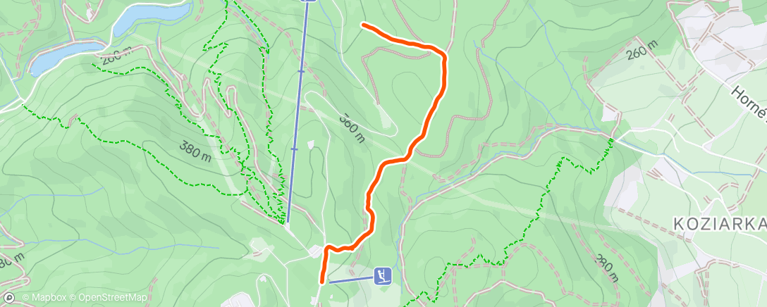 Map of the activity, Morning Run