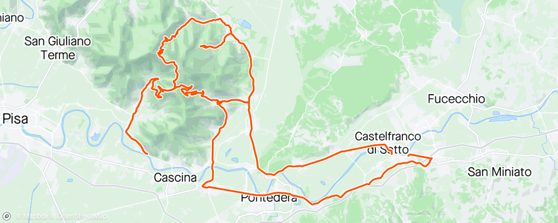 Map of the activity, Trittico del Serra + Ruota