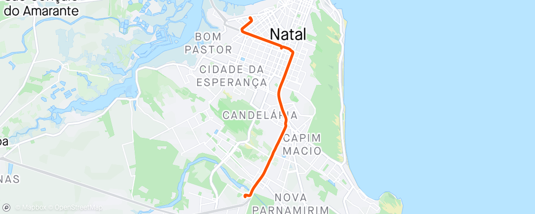 Map of the activity, Efternoon Ride - Volta do Trampo!!!