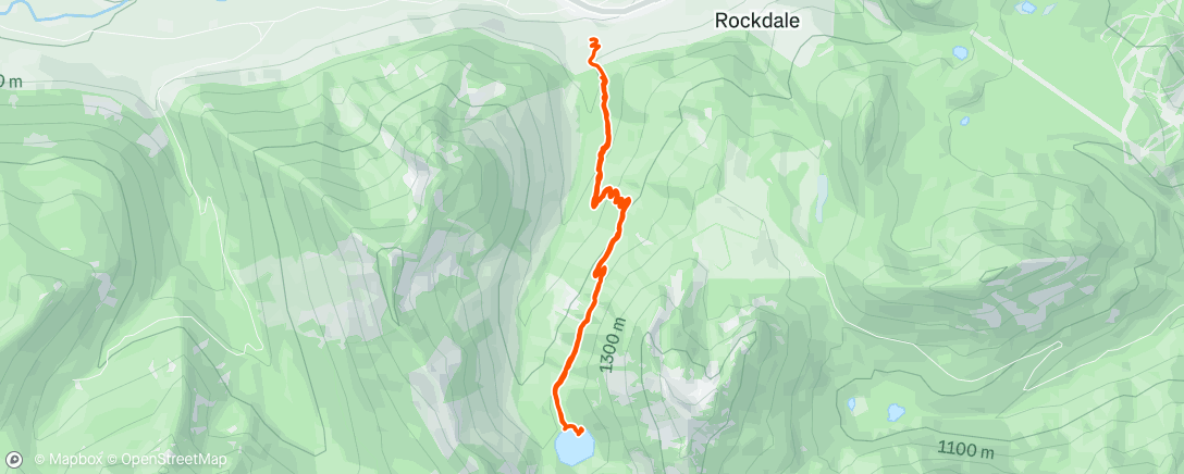 Map of the activity, Afternoon Hike