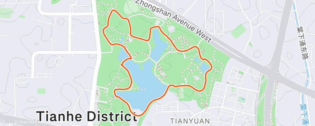 Map of the activity, 午间远足