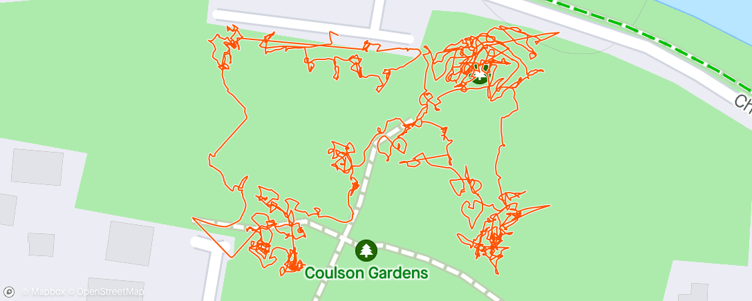 Map of the activity, Morning Metal Detecting Session… “Coulson Gardens” - Maribyrnong