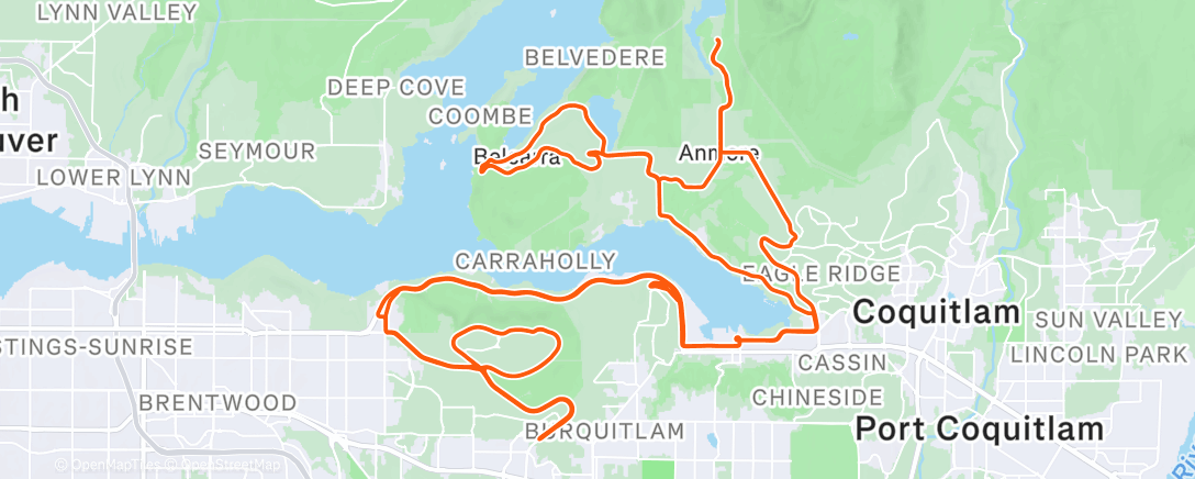 Map of the activity, Morning Ride