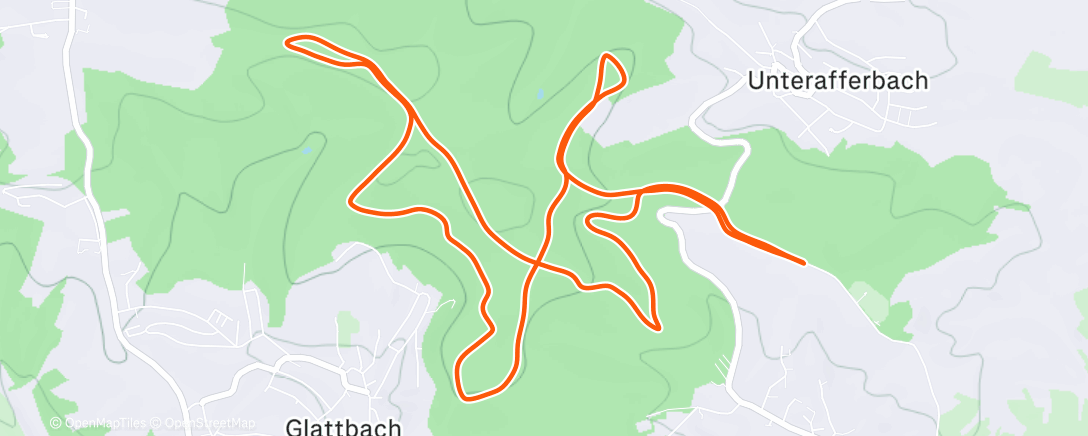 Map of the activity, Wintercross Goldbach 2025/26 - Lauf VI