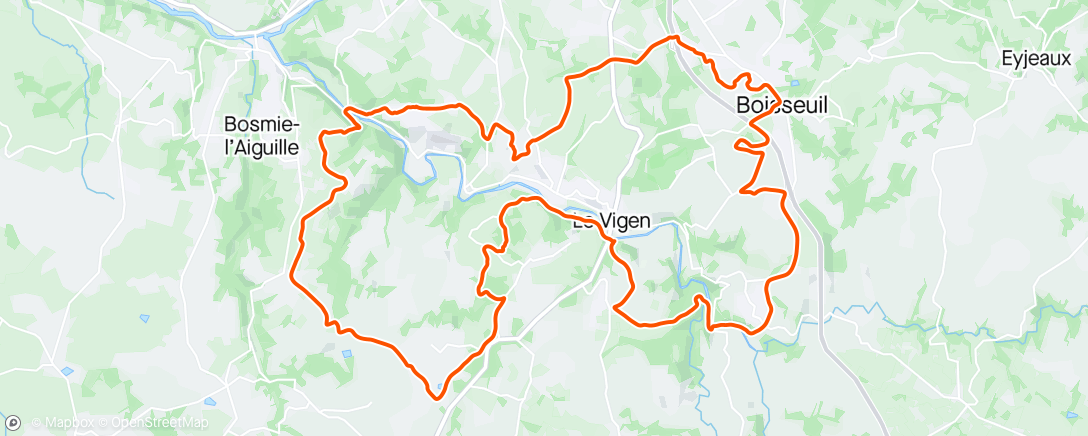 Map of the activity, Sortie VTTAE dans l'après-midi