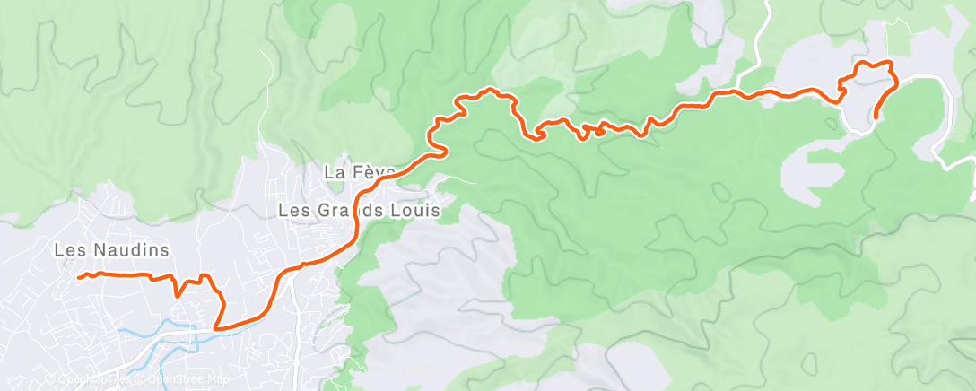 Map of the activity, Marche le midi