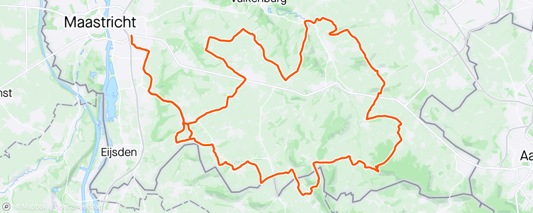 Map of the activity, Ride with the locals