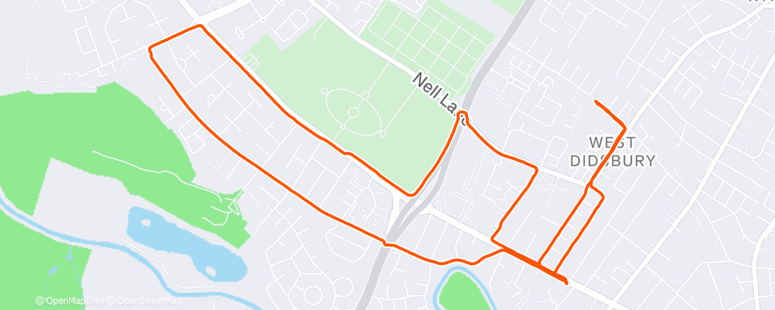 Map of the activity, Final Didsbury Runners of 2025!
