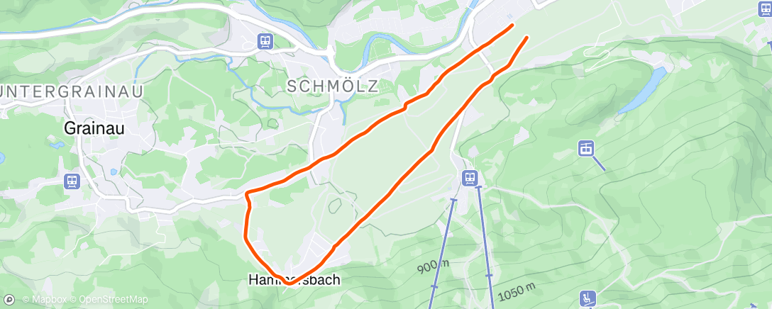 Map of the activity, Abendlauf
