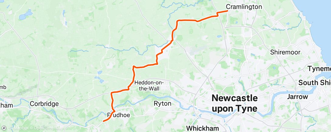 Map of the activity, Afternoon Ride