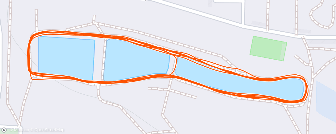 Map of the activity, Afternoon Run