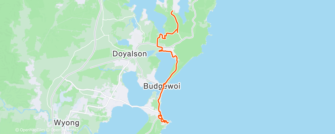 Map of the activity, Morning Ride