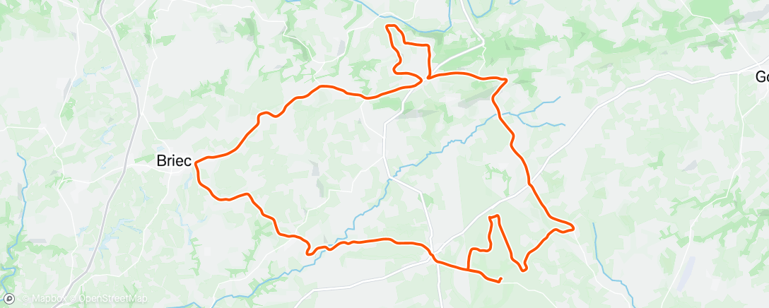 Map of the activity, Sortie vélo dans l'après-midi