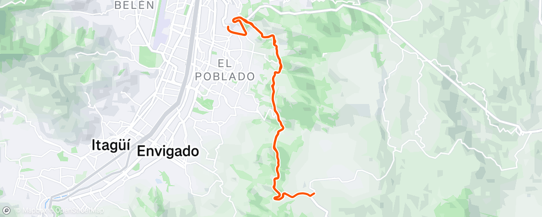 Map of the activity, Bicicleta matutina