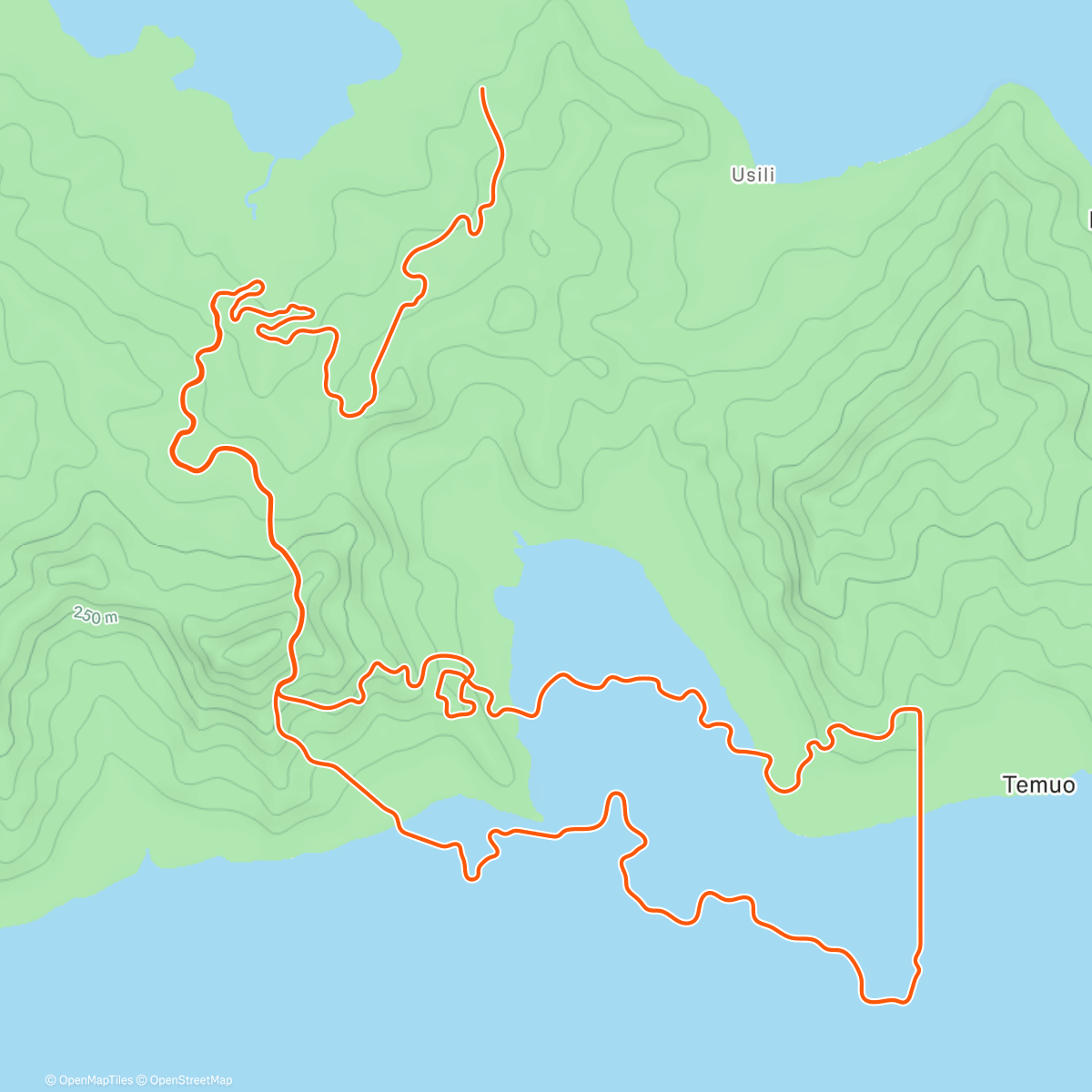 Map of the activity, Zwift - Zone 2 #1 on Mayan San Remo in Watopia