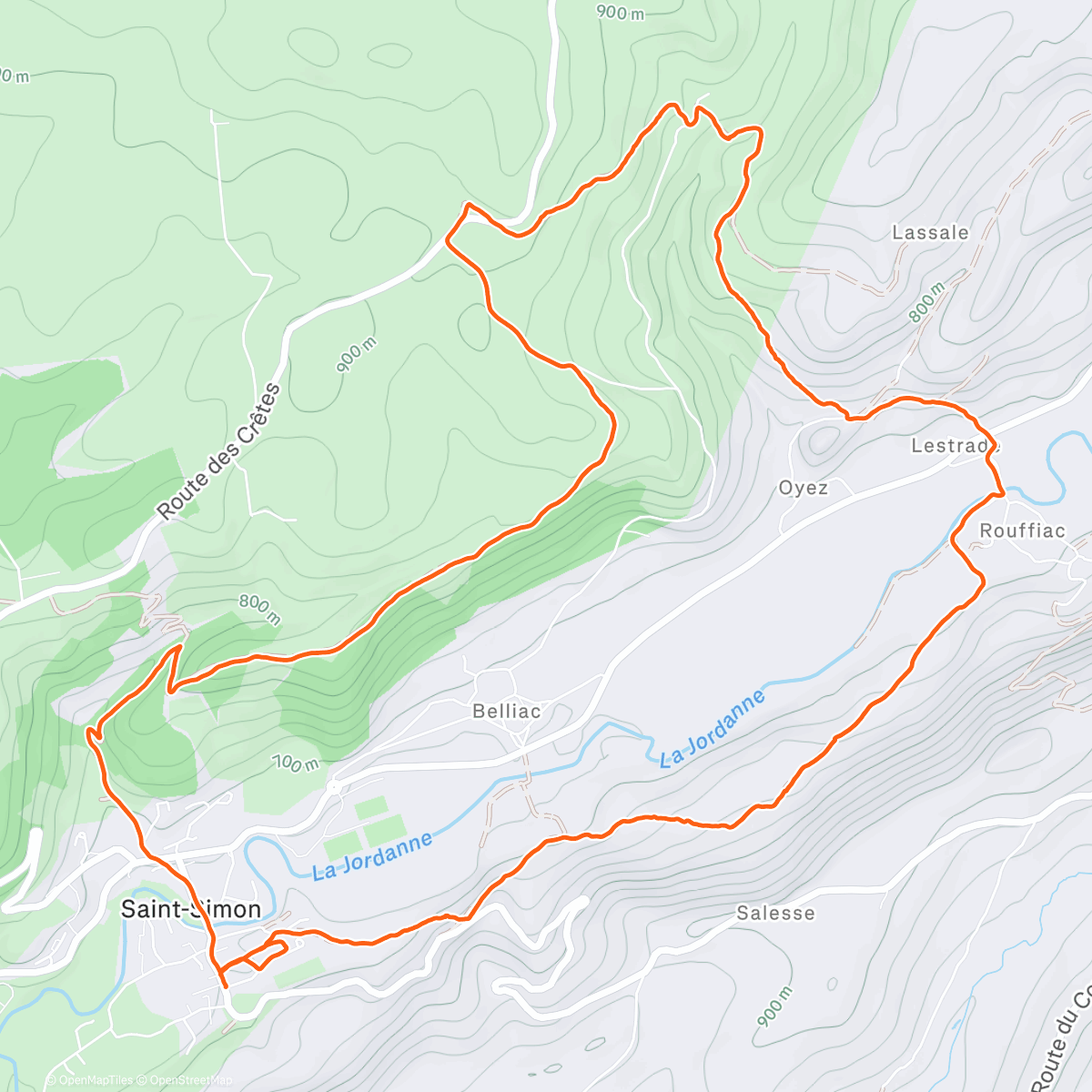 Map of the activity, Refouler les sentiers du Cantal😊