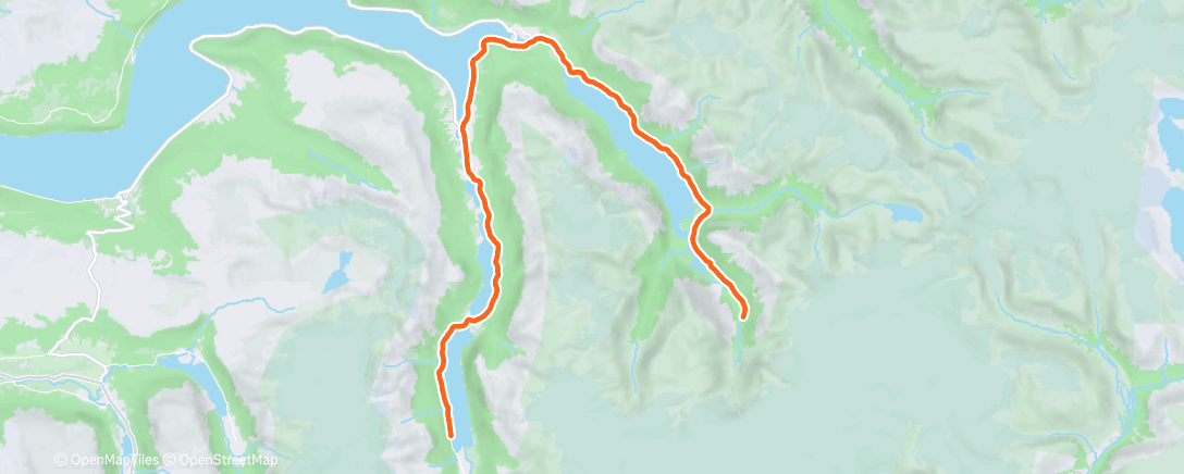 Map of the activity, Kort - kort langs het fjord
