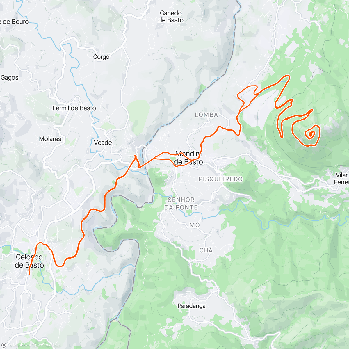 Map of the activity, Monte Farinha (Sra da Graça) 🥵🥵