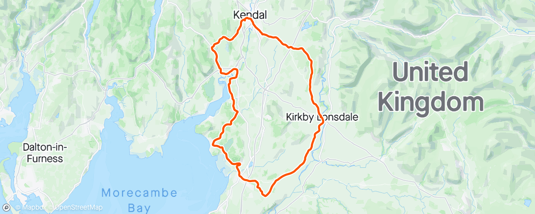 Map of the activity, Silverdale Kirkby Lonsdale