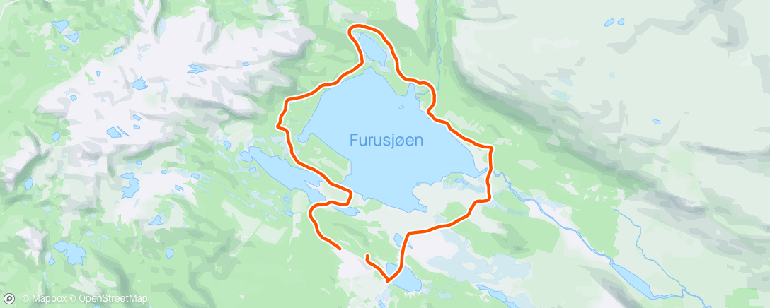 Map of the activity, Furusjøen rundt