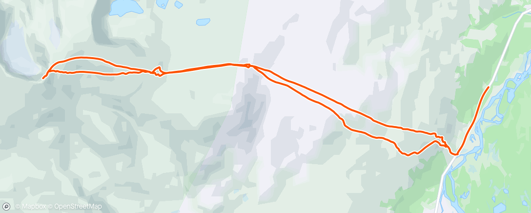 Map of the activity, Nautgardstind med Vibeke og M1